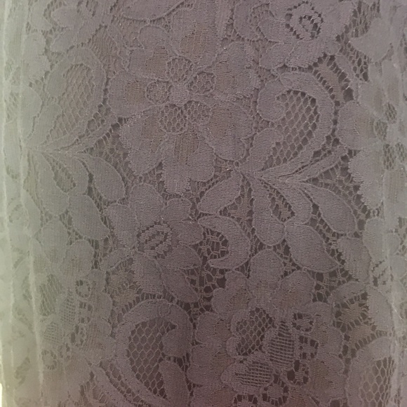 Dark purple L to XL lacy lined tunic top from Style and Co - Picture 4 of 7